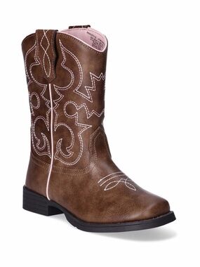 💜Wonder Nation Toddler & Big Girls Western Cowgirl Boots Size:9
